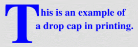 drop cap