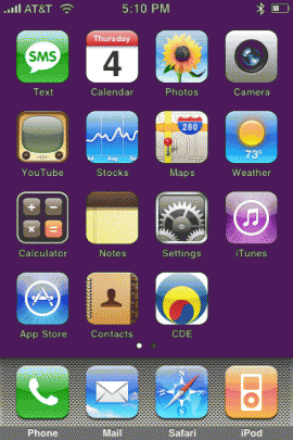 home screen