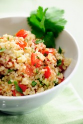 A dish of tabuli. A dish of tabuli.