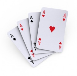 Four aces. Four aces.