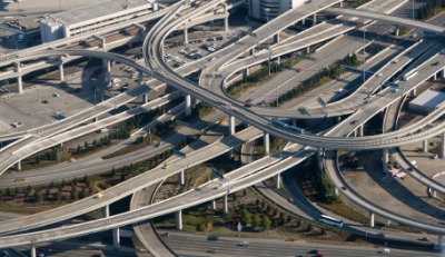 Several elevated highways. Several elevated highways.