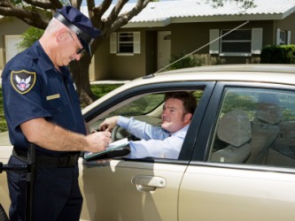 This man will have to pay a fine for speeding. This man will have to pay a fine for speeding.