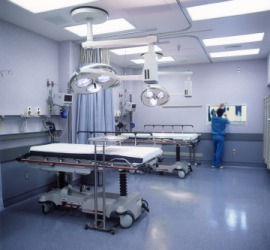 A hospital ER. A hospital ER.