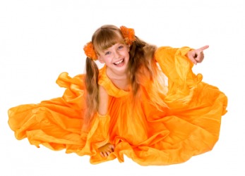 A very colorful dress. A very colorful dress.