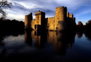 Bodiam is a medieval castle. Bodiam is a medieval castle.