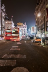 Piccadilly Circus at night. Piccadilly Circus at night.
