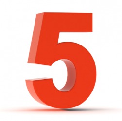Five is a whole number. Five is a whole number.