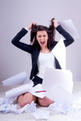 A woman screaming hysterically. A woman screaming hysterically.