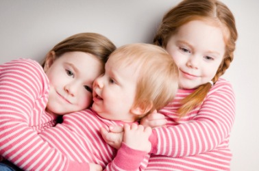 Three little sisters. Three little sisters.