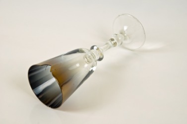 An imperfect glass. An imperfect glass.