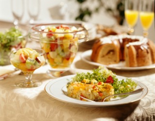 A luscious breakfast. A luscious breakfast.