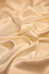 This satin cloth is a neutral color. This satin cloth is a neutral color.