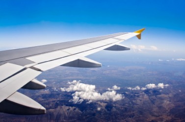 An airplane flies based on Bernoulli's principle. An airplane flies based on Bernoulli's principle.