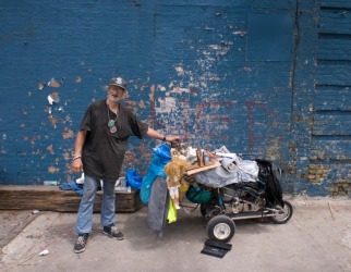 Poverty is this man's plight. Poverty is this man's plight.