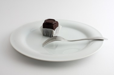 A morsel of chocolate. A morsel of chocolate.