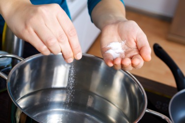Salt is water-soluble. Salt is water-soluble.
