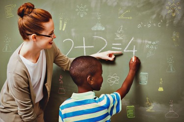 A chalkboard in the classroom is a pedagogical tool. A chalkboard in the classroom is a pedagogical tool.