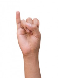 A pinkey finger A pinkey finger