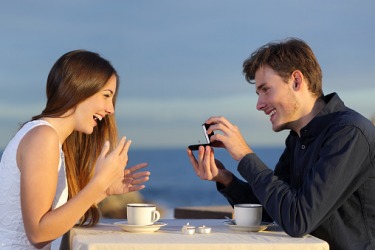 It was a pivotal moment in their relationship when Anthony proposed to his girlfriend. It was a pivotal moment in their relationship when Anthony proposed to his girlfriend.