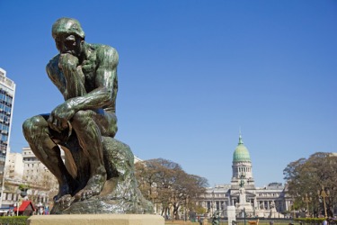 Statue of Rodin's The Thinker Statue of Rodin's The Thinker