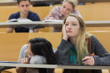 Britney and her classmate could not stay focused on the professor's ponderous lecture. Britney and her classmate could not stay focused on the professor's ponderous lecture.