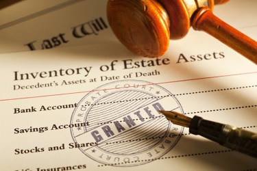A document submitted to probate court. A document submitted to probate court.