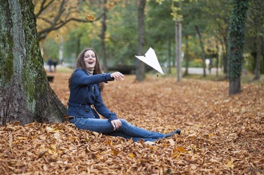 The projectile motion of the paper plane is going downward. The projectile motion of the paper plane is going downward.