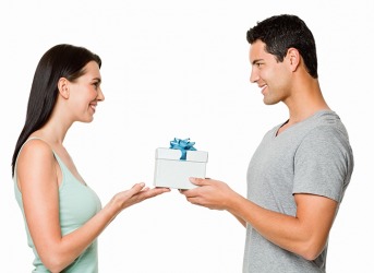 After Alexandra hurt her boyfriend's feelings, she tried to propitiate by giving him a gift. After Alexandra hurt her boyfriend's feelings, she tried to propitiate by giving him a gift.
