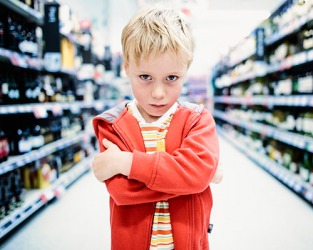 The querulous boy made grocery shopping very unpleasant for his mother. The querulous boy made grocery shopping very unpleasant for his mother.