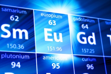 Europium, one of the rare earth metals, was discovered in 1901. Europium, one of the rare earth metals, was discovered in 1901.