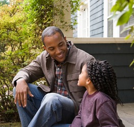 The father reassured his daughter that she would make new friends at her new school. The father reassured his daughter that she would make new friends at her new school.