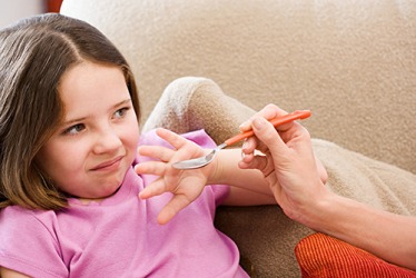 Rebecca rebuffed the medicine that her mother tried to give her because she didn't like the taste. Rebecca rebuffed the medicine that her mother tried to give her because she didn't like the taste.