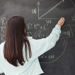 The Advanced Physics class is recondite for the average student, however, Katy excels in the course. The Advanced Physics class is recondite for the average student, however, Katy excels in the course.