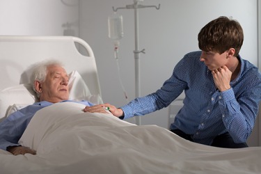 Henry refused to leave his grandfather's bedside even though other family members urged him to get rest. Henry refused to leave his grandfather's bedside even though other family members urged him to get rest.