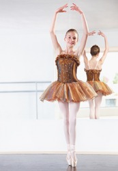 Nicole practices ballet every day and has a flawless relevé. Nicole practices ballet every day and has a flawless relevé.
