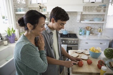 Alma's encouraging remarks to her son about his superb sandwich making skills gave him a feeling of pride in his efforts. Alma's encouraging remarks to her son about his superb sandwich making skills gave him a feeling of pride in his efforts.