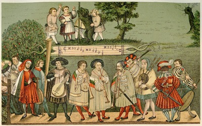 Renaissance music often included the lute which is a stringed instrument similar to a guitar. Renaissance music often included the lute which is a stringed instrument similar to a guitar.