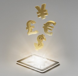 These currency symbols represent the Yuan (or Yen), Pound, Euro and Dollar. These currency symbols represent the Yuan (or Yen), Pound, Euro and Dollar.
