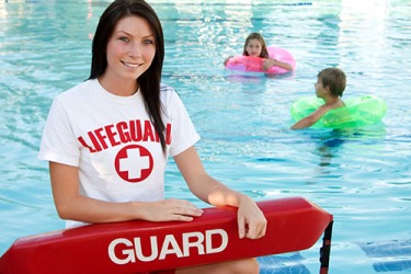 As a lifeguard, Alexis is trained to rescue swimmers in distress. As a lifeguard, Alexis is trained to rescue swimmers in distress.