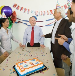 Henry is looking forward to retirement, but he will miss the people in his office that he worked with for many years. Henry is looking forward to retirement, but he will miss the people in his office that he worked with for many years.