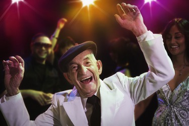 Sergio danced all night at the ring-a-ding party. Sergio danced all night at the ring-a-ding party.
