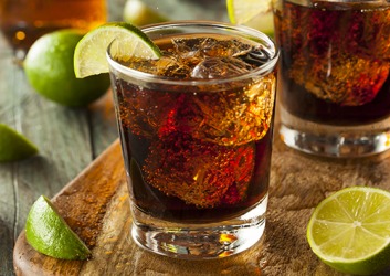 A popular rum cocktail is a Cuba Libre which is made with cola, rum and a squeeze of lime over ice. A popular rum cocktail is a Cuba Libre which is made with cola, rum and a squeeze of lime over ice.
