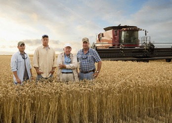 Three generations of the Rogers family have farmed their wheat fields in rural Kansas. Three generations of the Rogers family have farmed their wheat fields in rural Kansas.