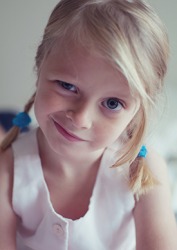 Emily's penchant for sarcasm makes her mother think that she will be quite a handful when she becomes a teenager. Emily's penchant for sarcasm makes her mother think that she will be quite a handful when she becomes a teenager.