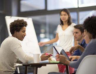 Elisha's creative director scoffed at her ideas that she proposed at the meeting for branding their client's company. Elisha's creative director scoffed at her ideas that she proposed at the meeting for branding their client's company.