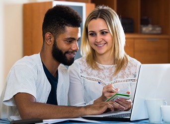 David and Amy researched vacation destinations on the internet using a search engine. David and Amy researched vacation destinations on the internet using a search engine.