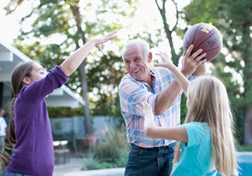 Martin can keep up with his granddaughters because he is healthy and fit having embraced sedulous habits his entire life. Martin can keep up with his granddaughters because he is healthy and fit having embraced sedulous habits his entire life.