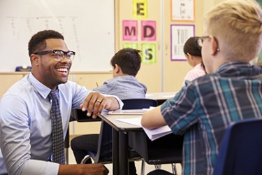 Mr. Griffin evolved into his self-definition as an upbeat and inspiring teacher over the course of his career. Mr. Griffin evolved into his self-definition as an upbeat and inspiring teacher over the course of his career.