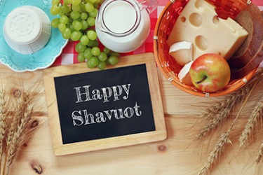 Shavuot is a Jewish holiday that includes eating dairy products as part of the festivities. Shavuot is a Jewish holiday that includes eating dairy products as part of the festivities.