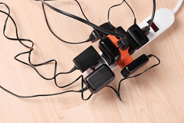 The overloaded outlet will eventually cause a short-circuit. The overloaded outlet will eventually cause a short-circuit.